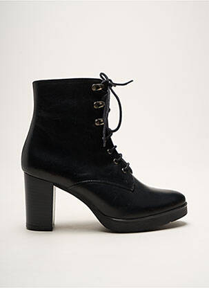 Bottines/boots matière lisse talon de 4 à 6cm noir FOLIE'S femme