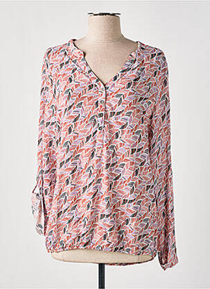 Blouse imprimé fantaisie manches longues blanc ENJOY femme
