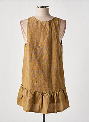 Top coupe fluide sans manche marron PAKO LITTO femme