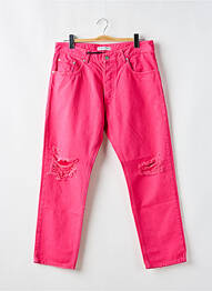 Jean coupe mom tissage brut taille normale rose ICON DENIM femme