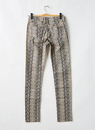 Pantalon slim stretch taille normale beige ONADO femme