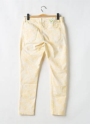 Pantalon slim stretch taille normale jaune ONADO femme