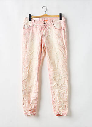 Pantalon slim taille normale taille normale rose ONADO femme