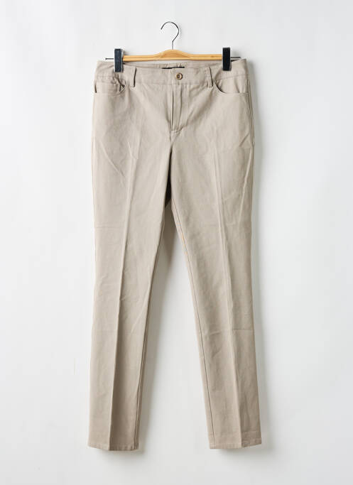 Pantalon slim gris PEACE OF CLOTH pour femme