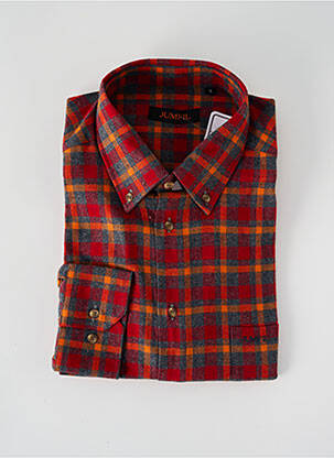 Chemise manches longues manches longues rouge JUMFIL homme