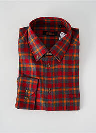 Chemise manches longues manches longues rouge JUMFIL homme
