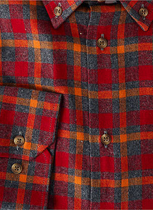 Chemise manches longues manches longues rouge JUMFIL homme