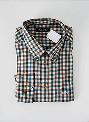 Chemise manches longues manches longues marron JUMFIL homme