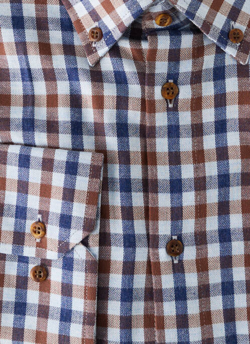 Chemise manches longues bleu JUMFIL pour homme