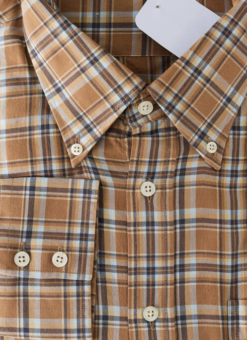 Chemise manches longues beige JUMFIL pour homme