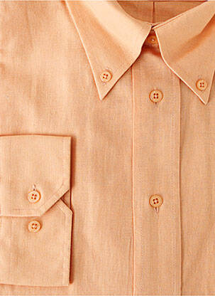 Chemise manches longues manches longues orange JUMFIL homme
