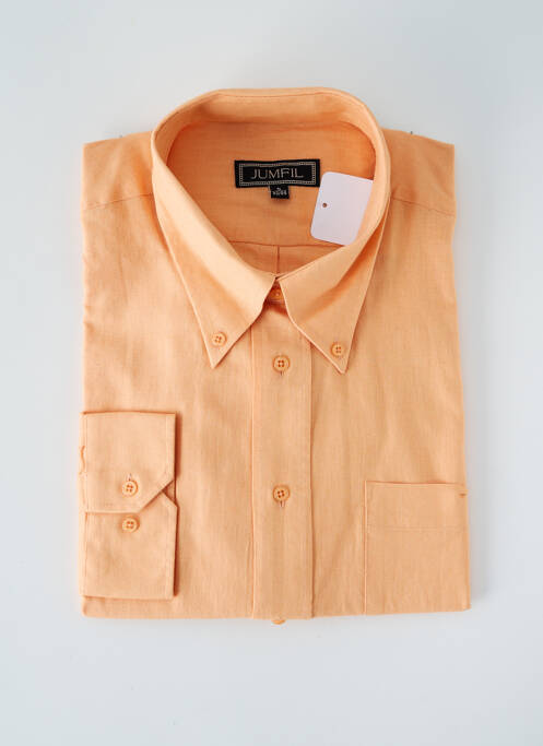 Chemise manches longues orange JUMFIL pour homme