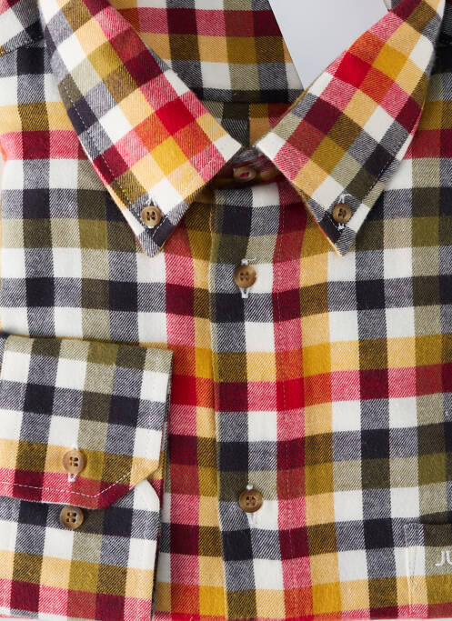 Chemise manches longues rouge JUMFIL homme