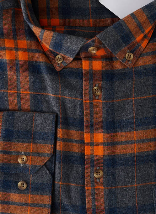 Chemise manches longues orange JUMFIL pour homme