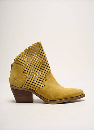 Bottines/boots bout pointu talon de 4 à 6cm jaune CASTA femme