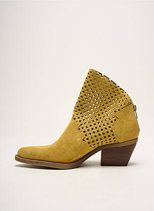 Bottines/boots bout pointu talon de 4 à 6cm jaune CASTA femme