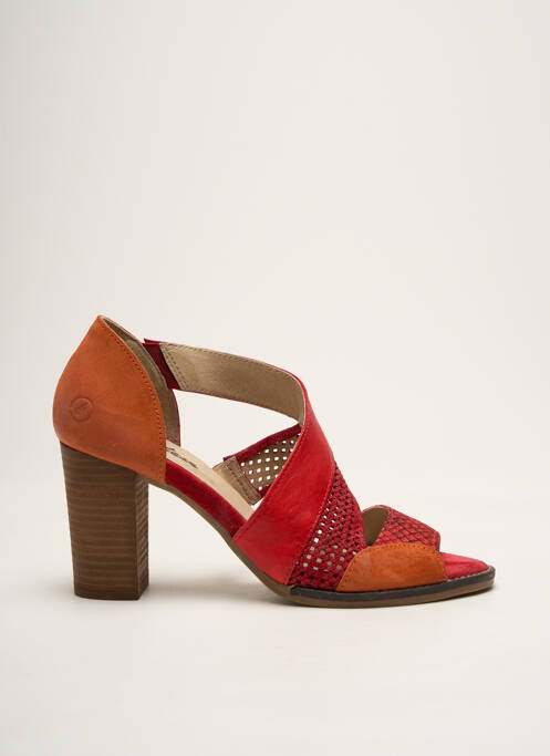 Sandales/Nu pieds rouge CASTA pour femme