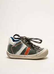 Bottillons fermeture zip et lacets bout rond vert STONES AND BONES garcon