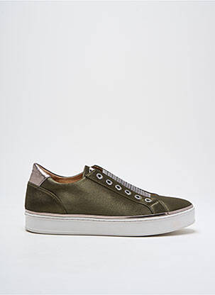 Baskets fermeture elastique talon plat jusqu'à 3cm vert ADIGE femme