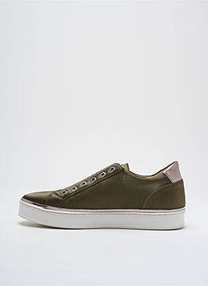 Baskets fermeture elastique talon plat jusqu'à 3cm vert ADIGE femme