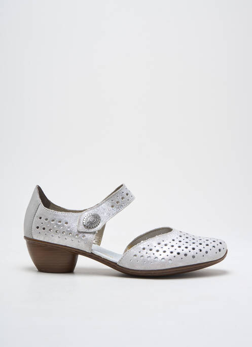 Sandales/Nu pieds argent RIEKER pour femme