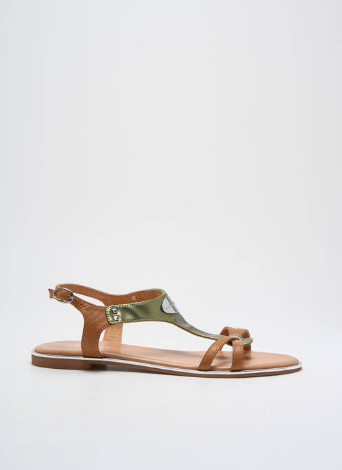 Sandales/Nu pieds vert ADIGE pour femme