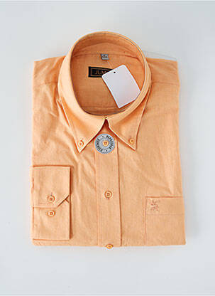 Chemise manches longues manches longues orange JUMFIL homme