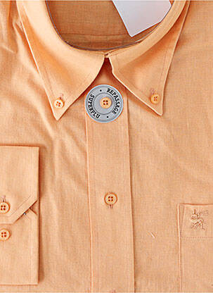 Chemise manches longues manches longues orange JUMFIL homme