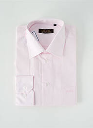 Chemise manches longues poches rose PRO'STYLE homme