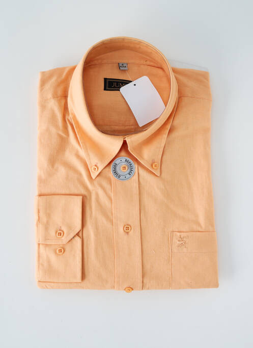 Chemise manches longues orange JUMFIL pour homme