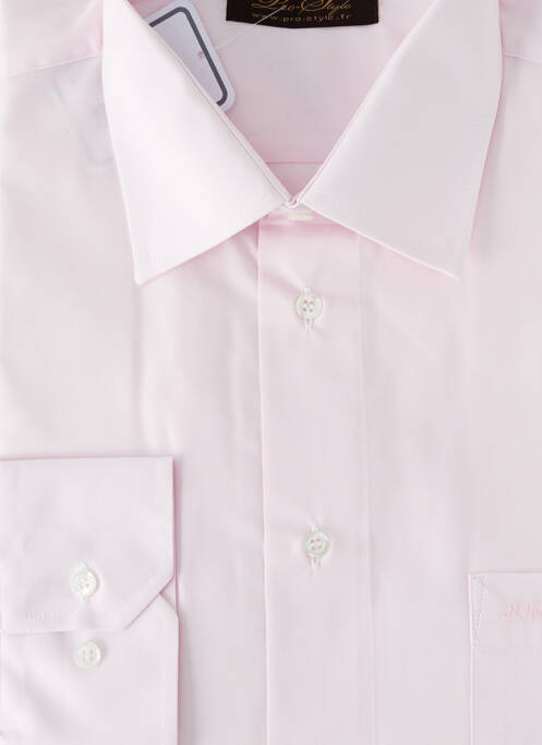 Chemise manches longues rose PRO'STYLE pour homme