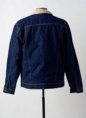 Veste casual fermeture boutonnée sur le devant bleu C17 homme