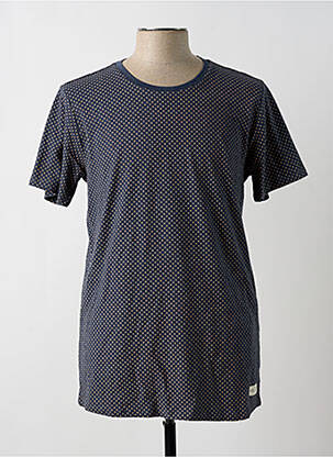 T-shirt coupe cintrée manches courtes bleu TEDDY SMITH homme