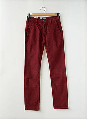 Pantalon chino poches taille normale rouge LEE COOPER homme