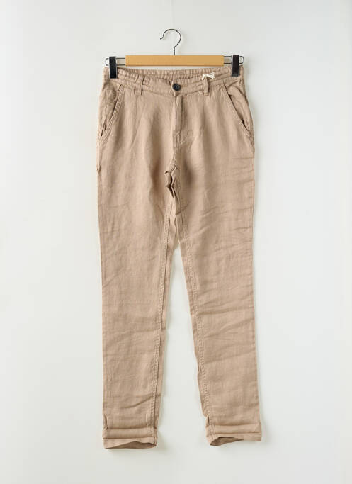 Pantalon chino marron TEDDY SMITH pour homme