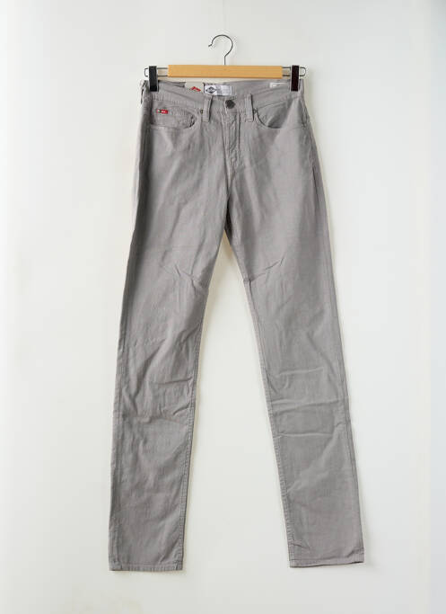 Pantalon slim gris LEE COOPER pour homme