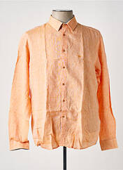 Chemise manches longues orange BRUNO SAINT HILAIRE pour homme seconde vue