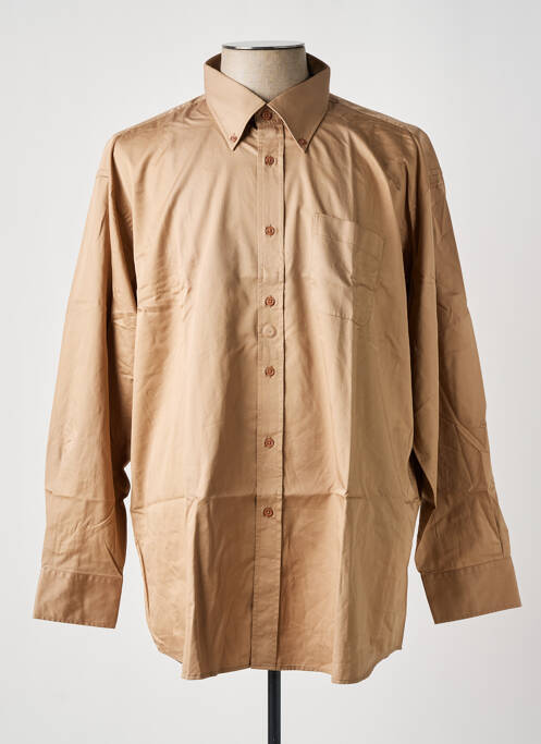 Chemise manches longues beige JUMFIL pour homme