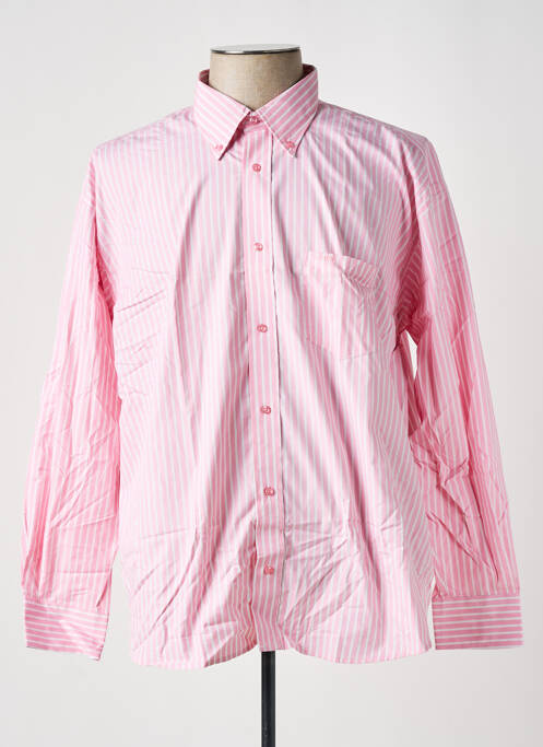 Chemise manches longues rose JUMFIL pour homme