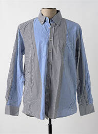 Chemise manches longues poches bleu JUMFIL homme