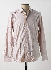 Chemise manches longues beige IZAC pour homme seconde vue