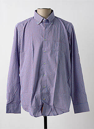 Chemise manches longues bleu REDMOND pour homme