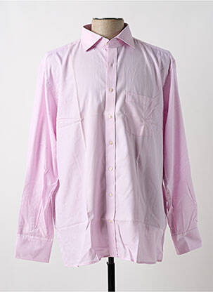 Chemise manches longues rose ETERNA pour homme