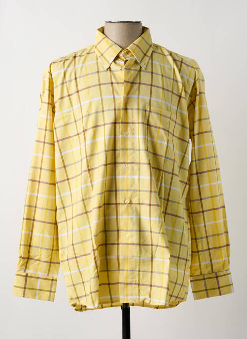 Chemise manches longues jaune JUMFIL pour homme