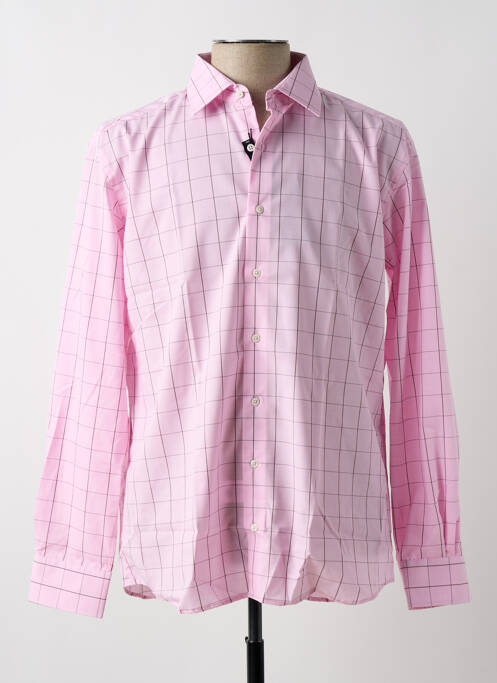 Chemise manches longues rose ETERNA pour homme