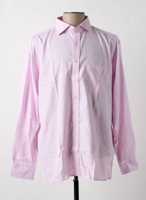 Chemise manches longues rose ETERNA pour homme