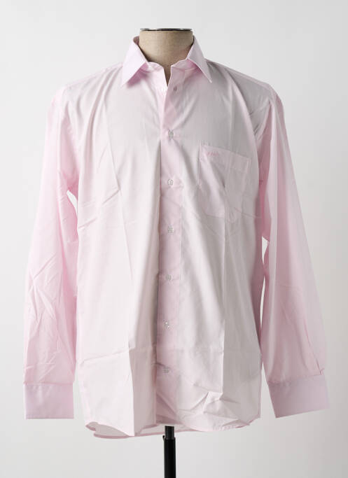 Chemise manches longues rose JUMFIL pour homme