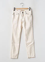 Jeans coupe slim poches beige TEDDY SMITH fille