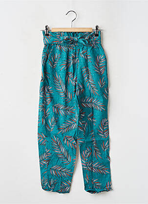 Pantalon droit poches taille élastique vert TEDDY SMITH fille