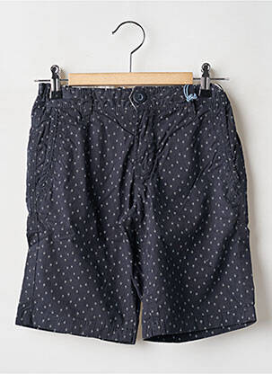 Bermuda tissage popeline taille ajustable bleu TEDDY SMITH garçon